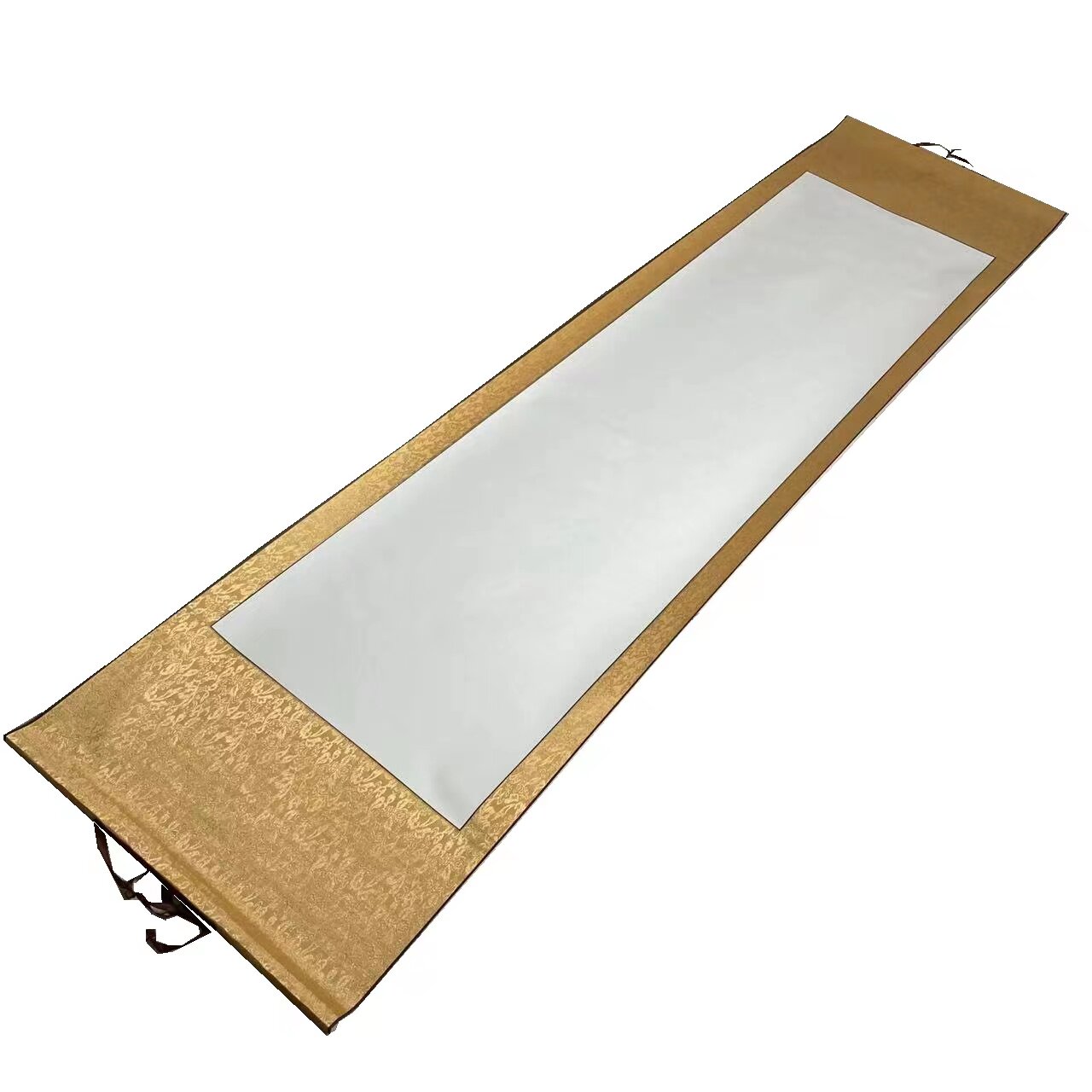 空白半生卷轴立卷挂轴国画书法横幅宣纸画轴宣纸