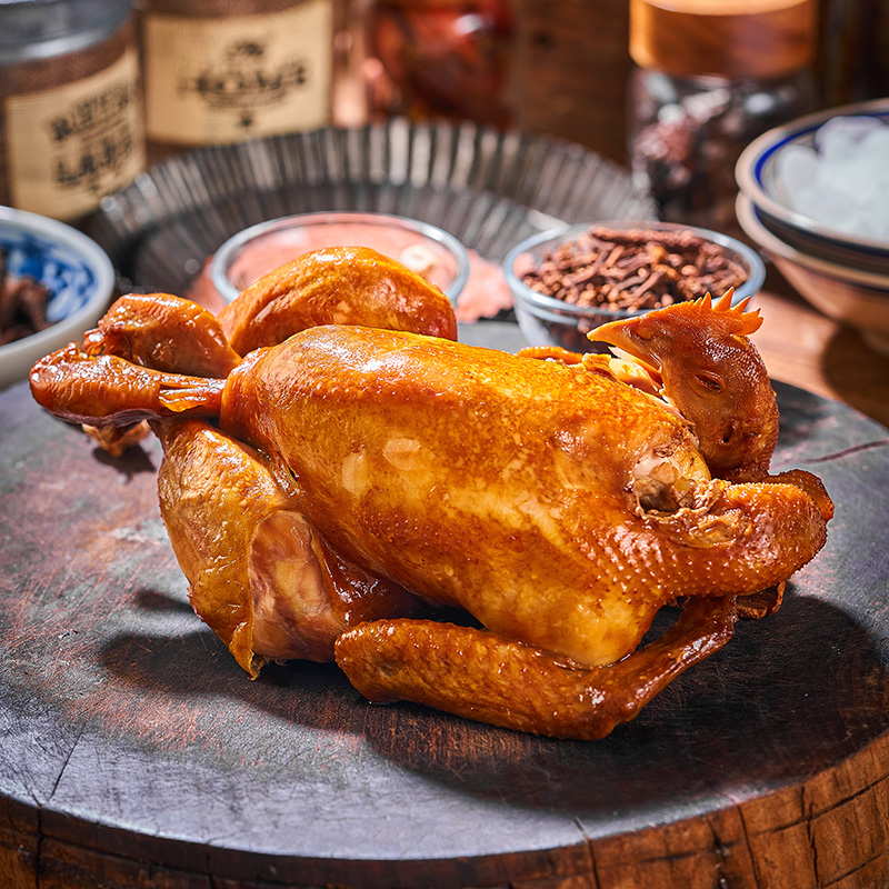 300g小李烧鸡柴鸡600g牛肚蹄筋清真食品卤味鸡肉零食