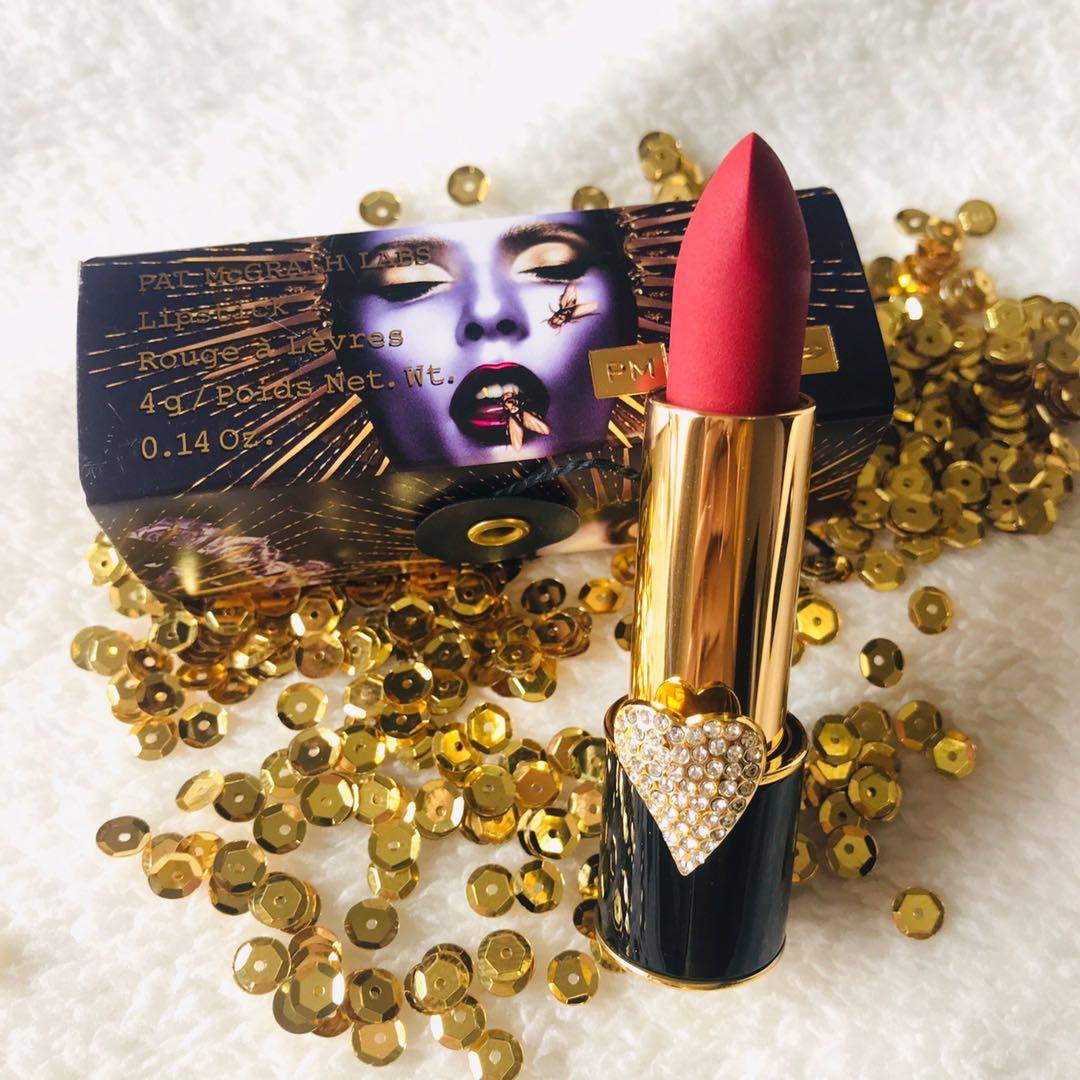 patmcgrath哑光口红限量爱心型红白flesh3迷你套装唇膏