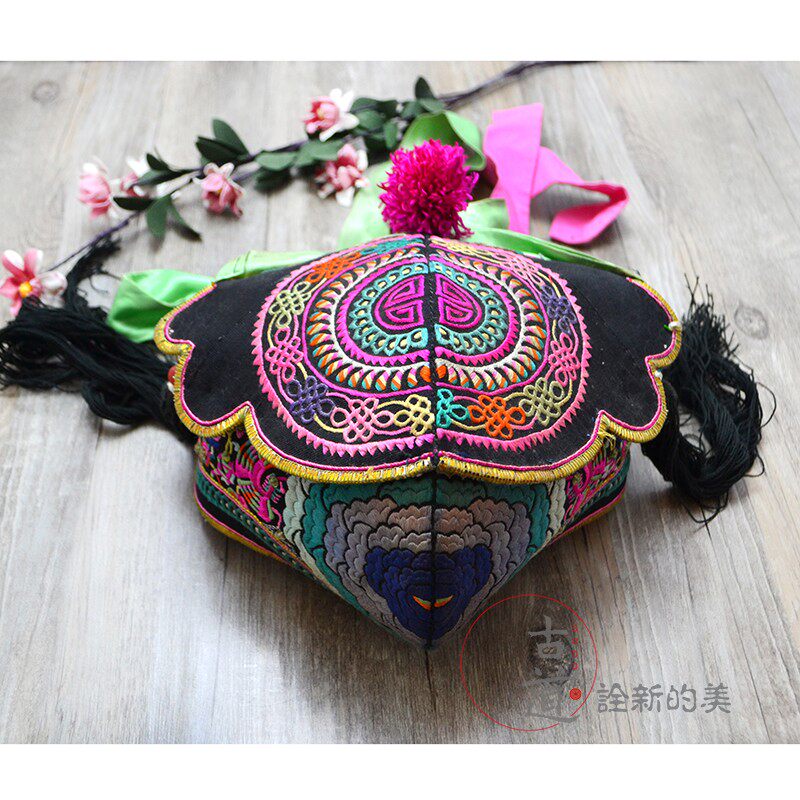 帽子民族风彝族绣花鸡冠手工刺绣原生态苗族个性帽子