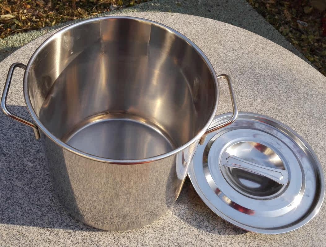 奶茶店设备工具 1.5特厚不锈钢汤锅 煮锅 煮茶器 煮面锅 煮奶茶桶