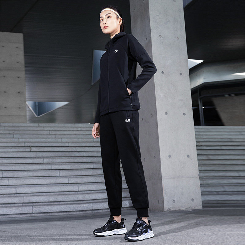 361运动卫衣外套女2022秋季新款连帽开衫卫衣短款长袖休闲上衣