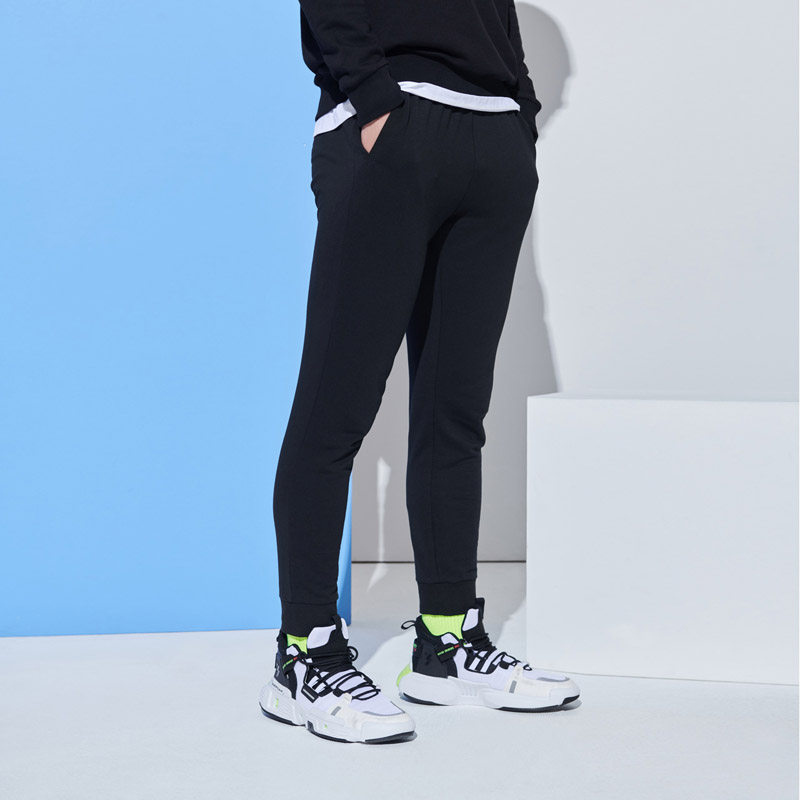 361运动裤男春季宽松束脚收口小脚裤子黑色跑步休闲卫裤针织长裤