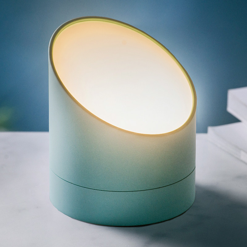 英国gingkoedgelightalarmclock翻转闹钟led小夜灯台钟