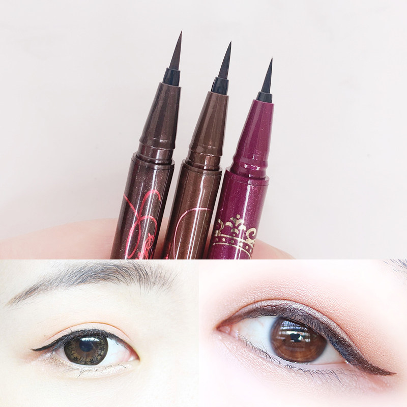 眼线日本kissme梦幻泪眼极细液笔防水不晕眼线