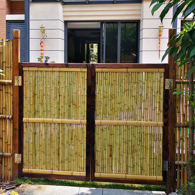 防腐腐竹栅栏篱笆围墙围栏花栏日式庭院隔断大型篱笆