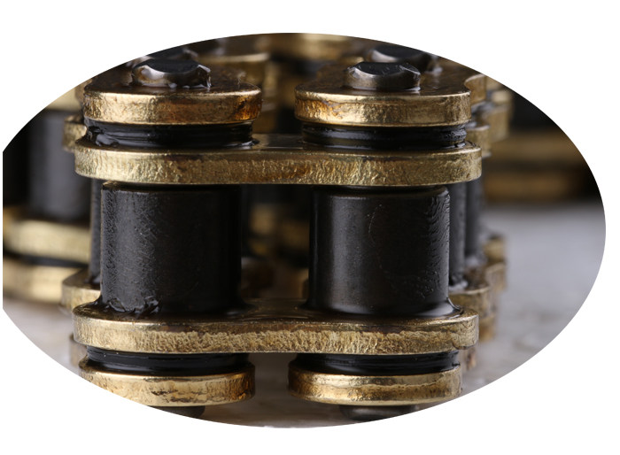 链条油封征和428ho530ho摩托车金色链扣链条