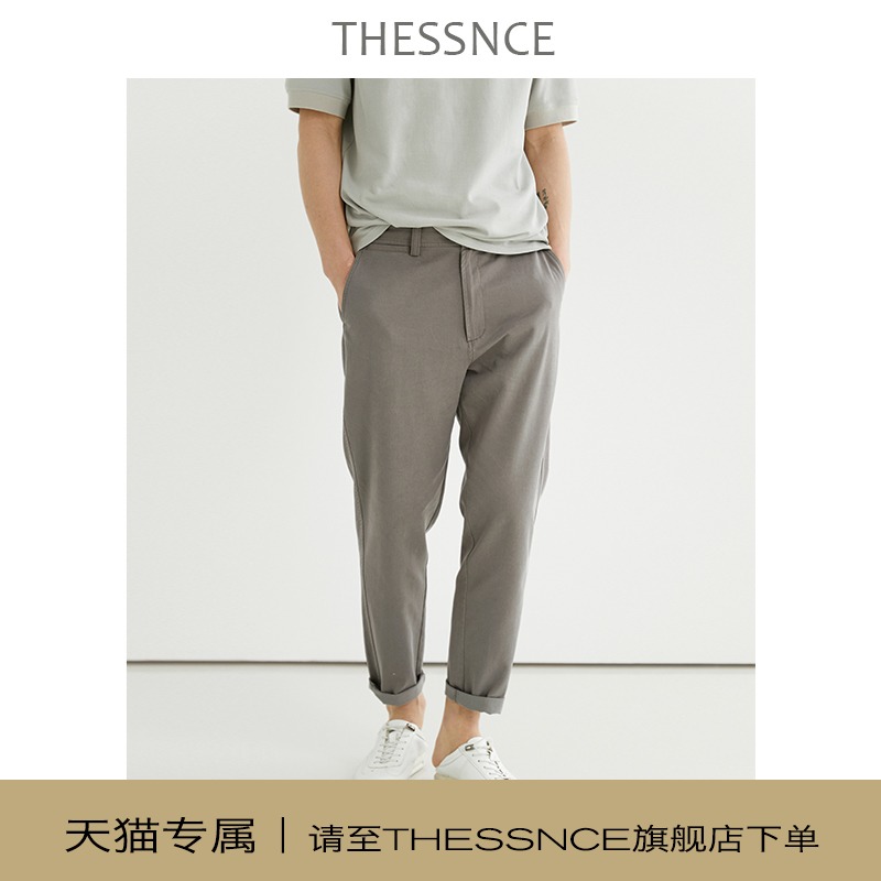 THESSNCE纵享丝滑重磅酵洗棉 宽松舒适透气休闲纳凉德芙裤男L