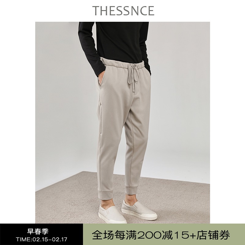 一条过冬 定纺60支精棉防风透气纳米膜户外加绒卫裤运动休闲裤男