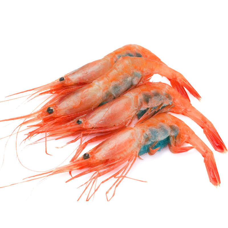 俄罗斯北极甜虾3l大号1kg随机发新鲜冷冻船冻刺身冰虾进口寿司带