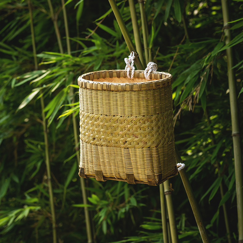 农村手工竹编背篼背篓竹背筐夹背儿童成人家用竹编