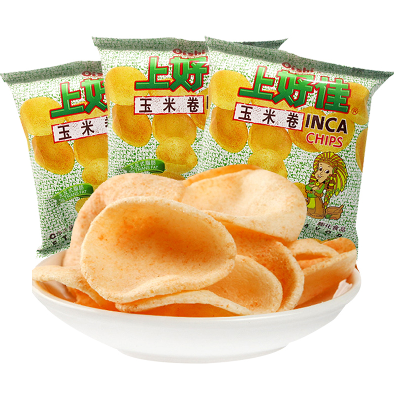 上好佳玉米薯片休闲耐吃膨化零食大礼包散装怀旧膨化食品