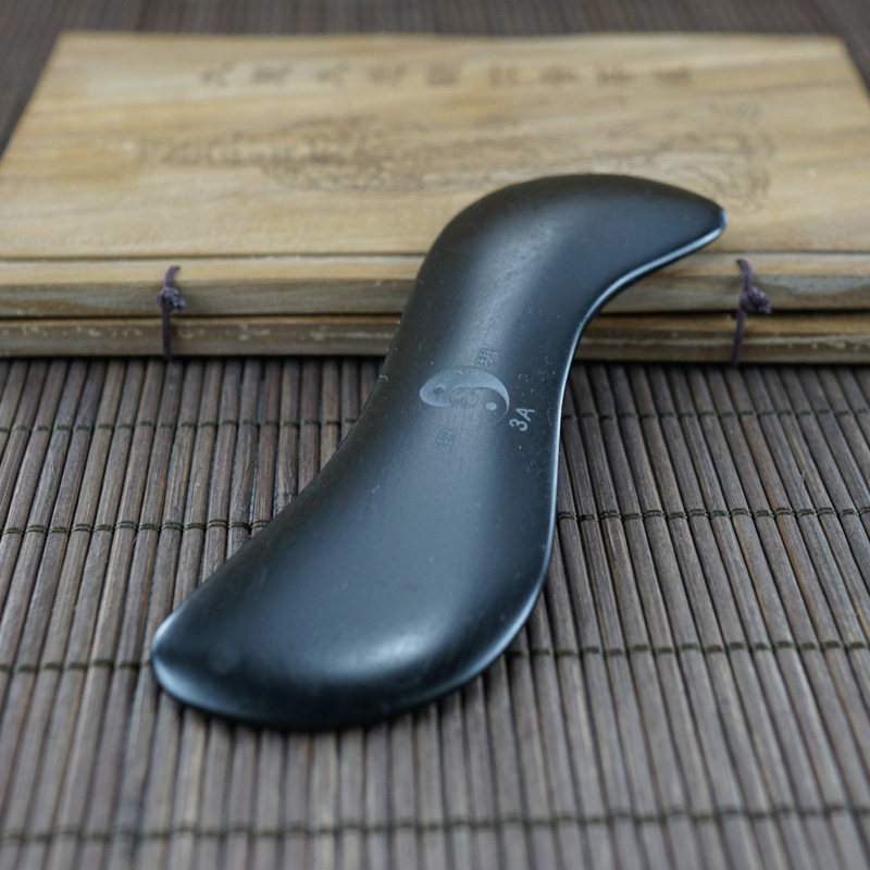 刮痧面部泗玥泗滨砭石石板5a玄黄砭石中医保健