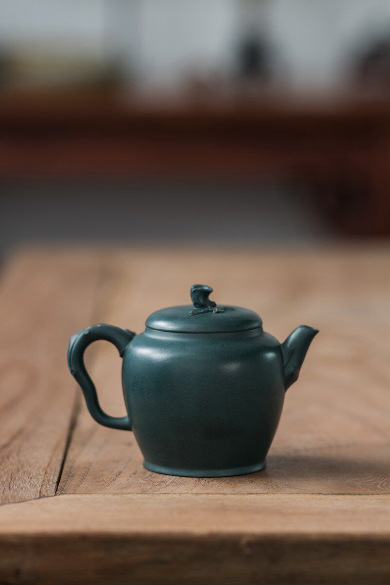民国绿泥 暗香壶 全手工 张东梅 19年新品 茶具 宜兴紫砂壶