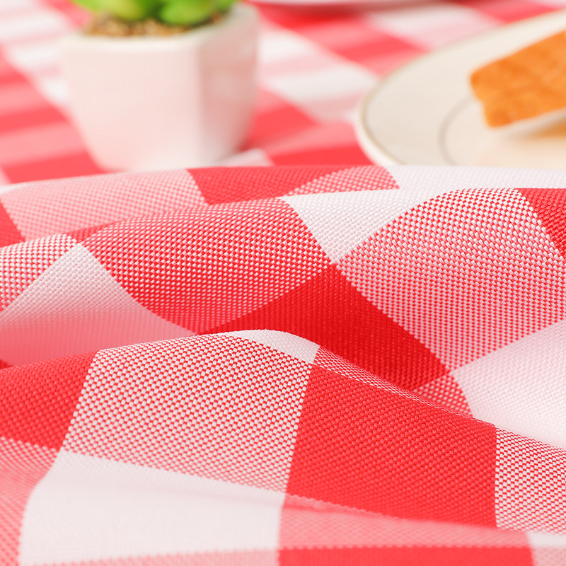 桌布格子野餐餐布田园茶几长方形圆桌酒店台布桌布