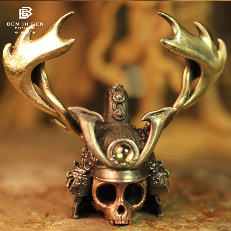 统治者白木黑冰原创设计系列智慧猴骨s925纯银项坠