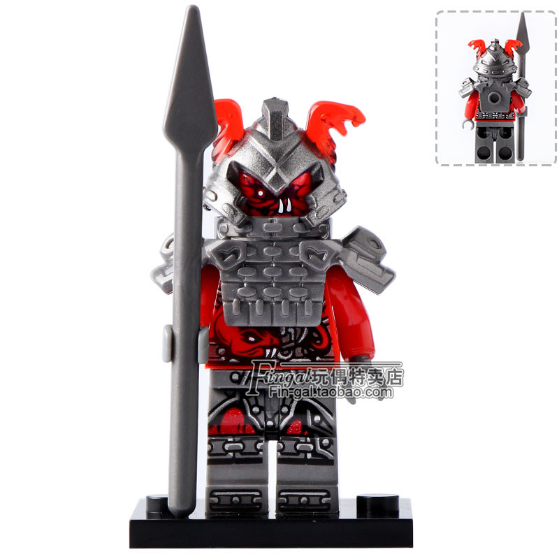 欣宏宏人x0155幻影忍者红蛇武士军团时光之刃塑料积木