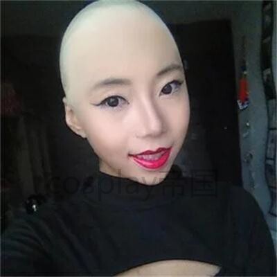 乳胶光头头套大化妆假发年会电影演员男女cos无心和尚假影视道具