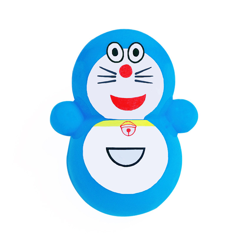 网红哆啦不倒翁迷你叮当猫桌面解压小玩玩具宝宝不倒翁