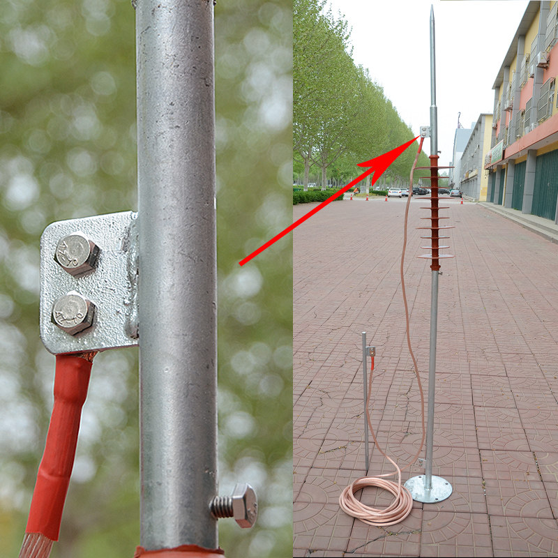 防雷工程家用避雷针雷电接闪室外建筑设备绝缘子避雷防雷电设备