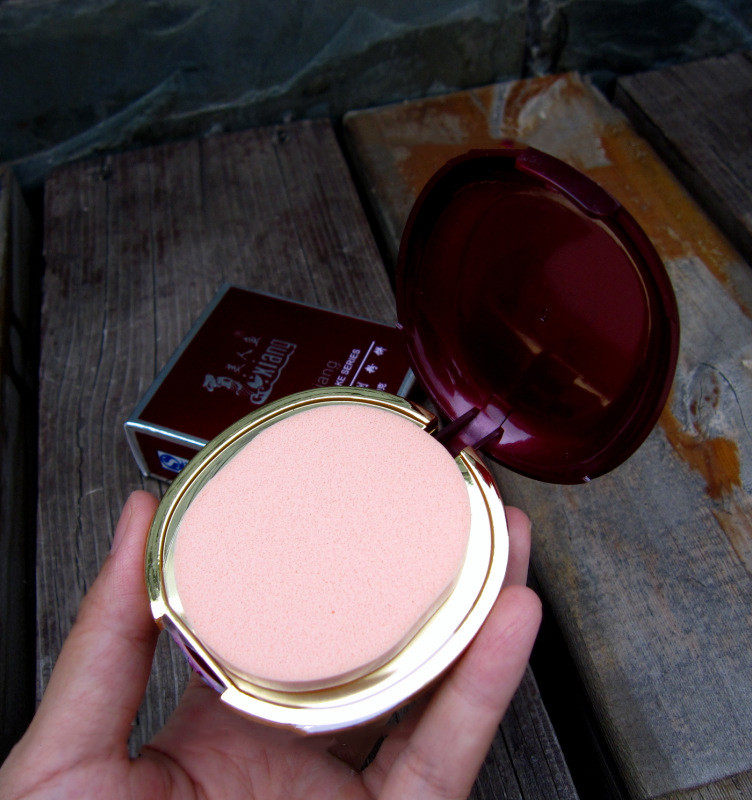 老周国货美人鱼思香粉饼10g干湿两用女士学生粉饼