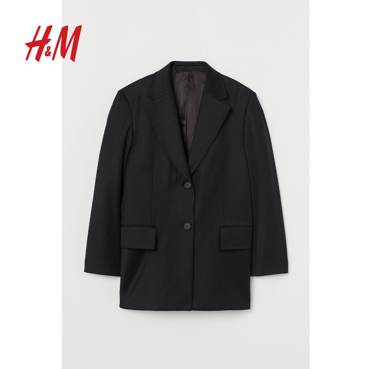 宋茜灵感系列hm女装西服2020秋冬新款黑色西装