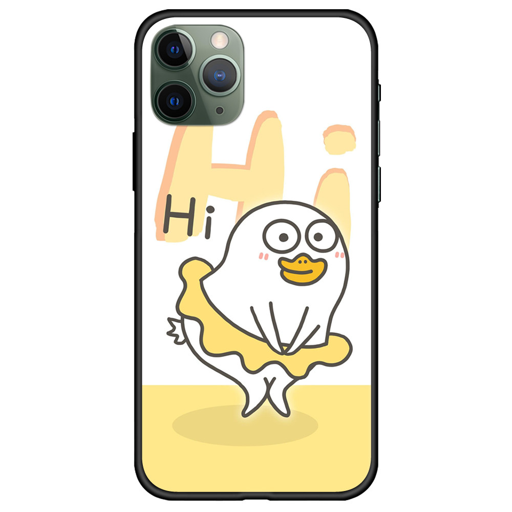 小刘鸭手机壳软壳适用苹果11promax沙雕表情iphone12手机保护套