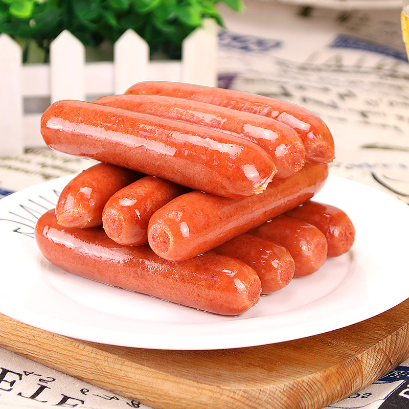 不二家烤肠1kg台湾风味热狗原味香肠手抓饼肉香肠