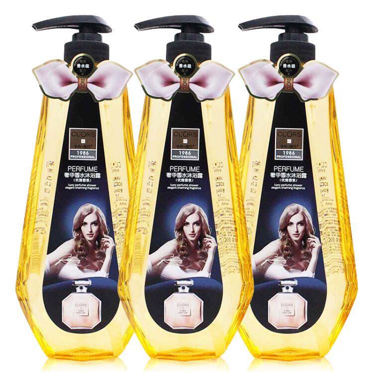 正品卡丹香巴奢华香水优雅香氛沐浴露900毫升3瓶男女沐浴露