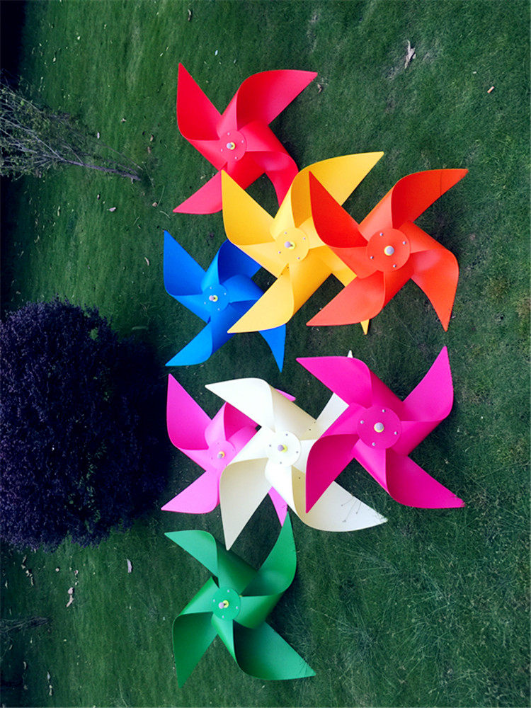 户外大型装饰四角大风车塑料加厚防腐风车