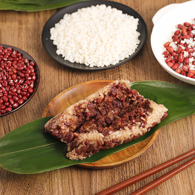 嘉兴粽子红豆豆沙粽甜蜜枣新鲜真空散装端午节粽子