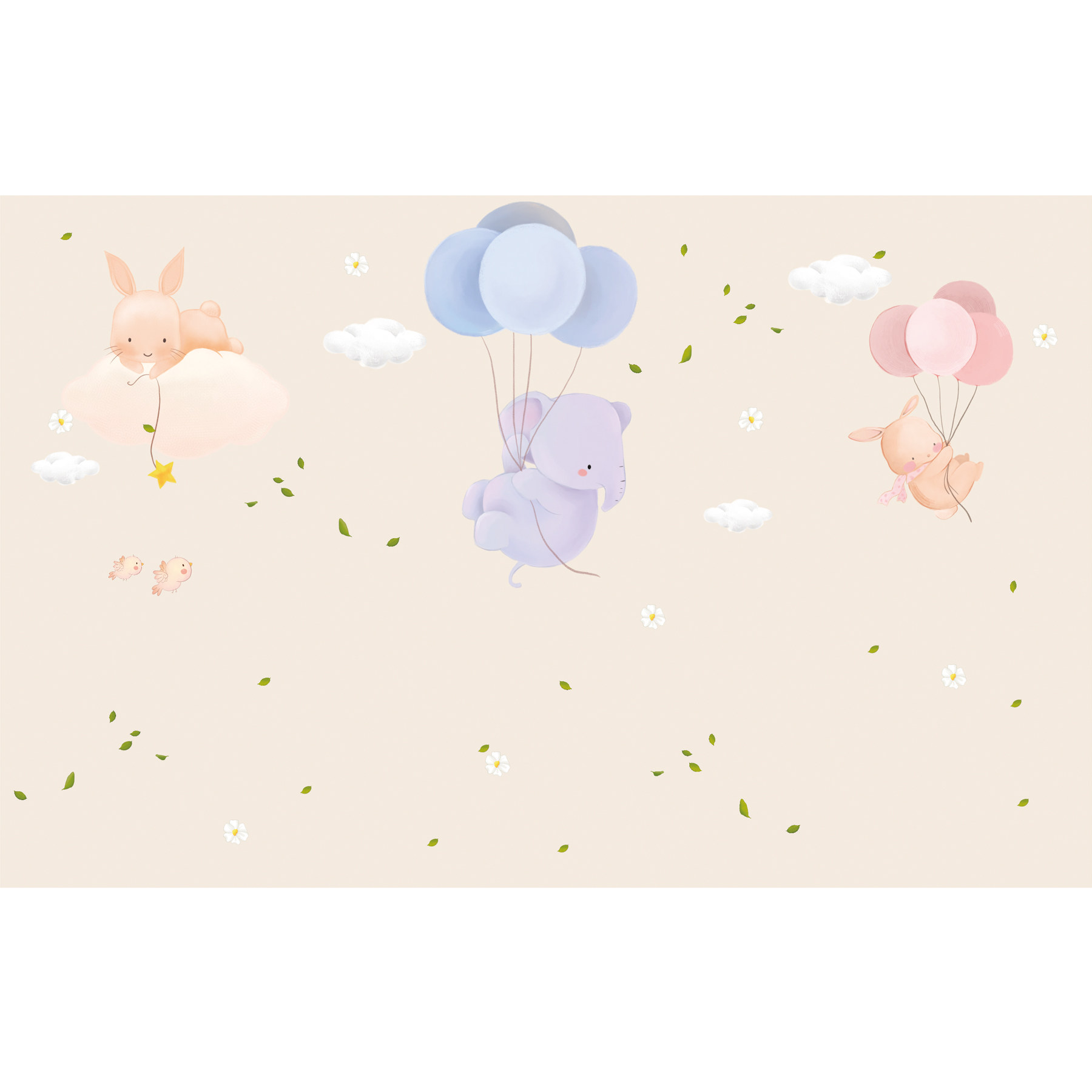 儿童墙布男孩卡通墙纸公主壁纸卧室背景墙儿童乐园定制壁画