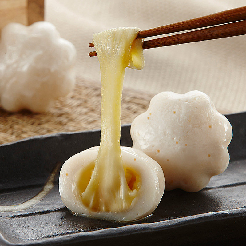 玖嘉鳕鱼芝士包芝心奶酪包心鱼丸豆捞火锅食材鱼丸