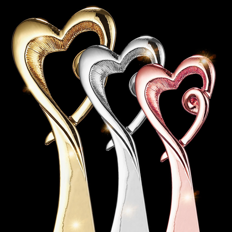 奖杯定制爱心水晶年会慈善志愿者医师护士医院奖杯