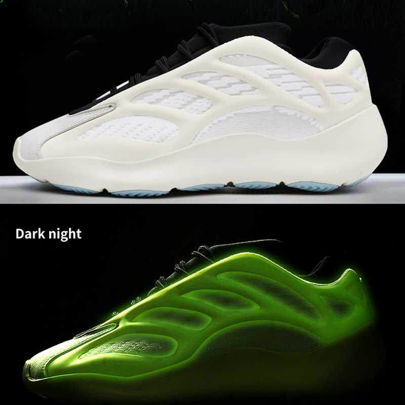 男鞋正品椰子700v3骨架夜光运动鞋v2过毒老爹时尚休闲鞋