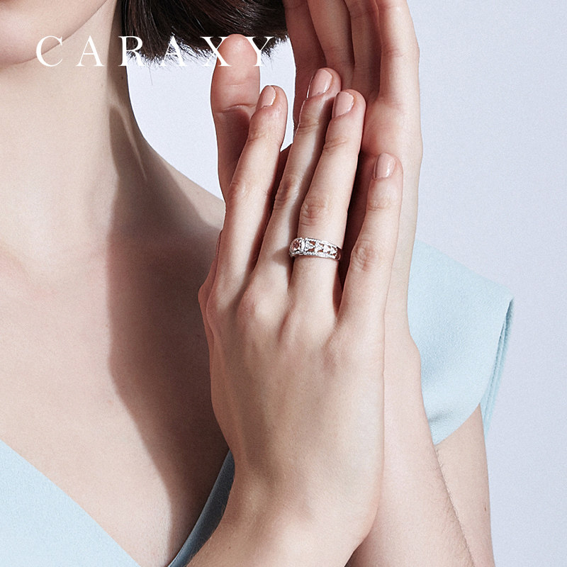 钻戒凯丽求婚结婚正品彩钻1克拉戒指石粉钻石合成处理钻石手饰