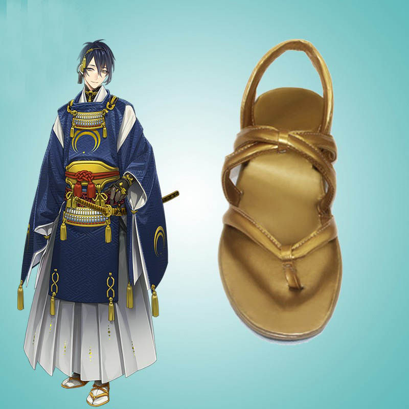 刀剑乱舞三日日月三条爷爷和服原版cos鞋子cosplay配件