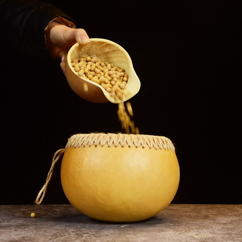天然葫芦瓢盛水舀面勺水瓢绿色原生态干果容器葫芦