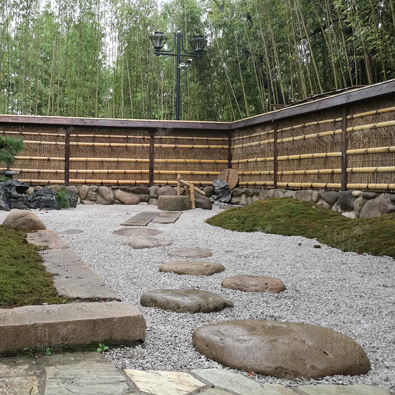 日式庭院枯山水汀步石踏步石飞石民宿温泉酒店日料店石块整石青石