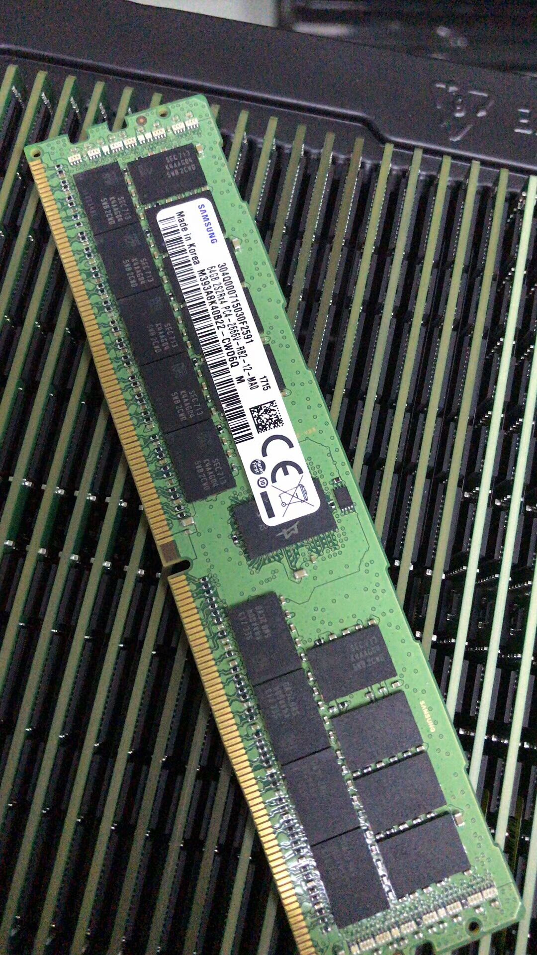 原装三星64g2srx4pc4-2666vddr4ecc内存m393a8k40b22-cwd7q内存