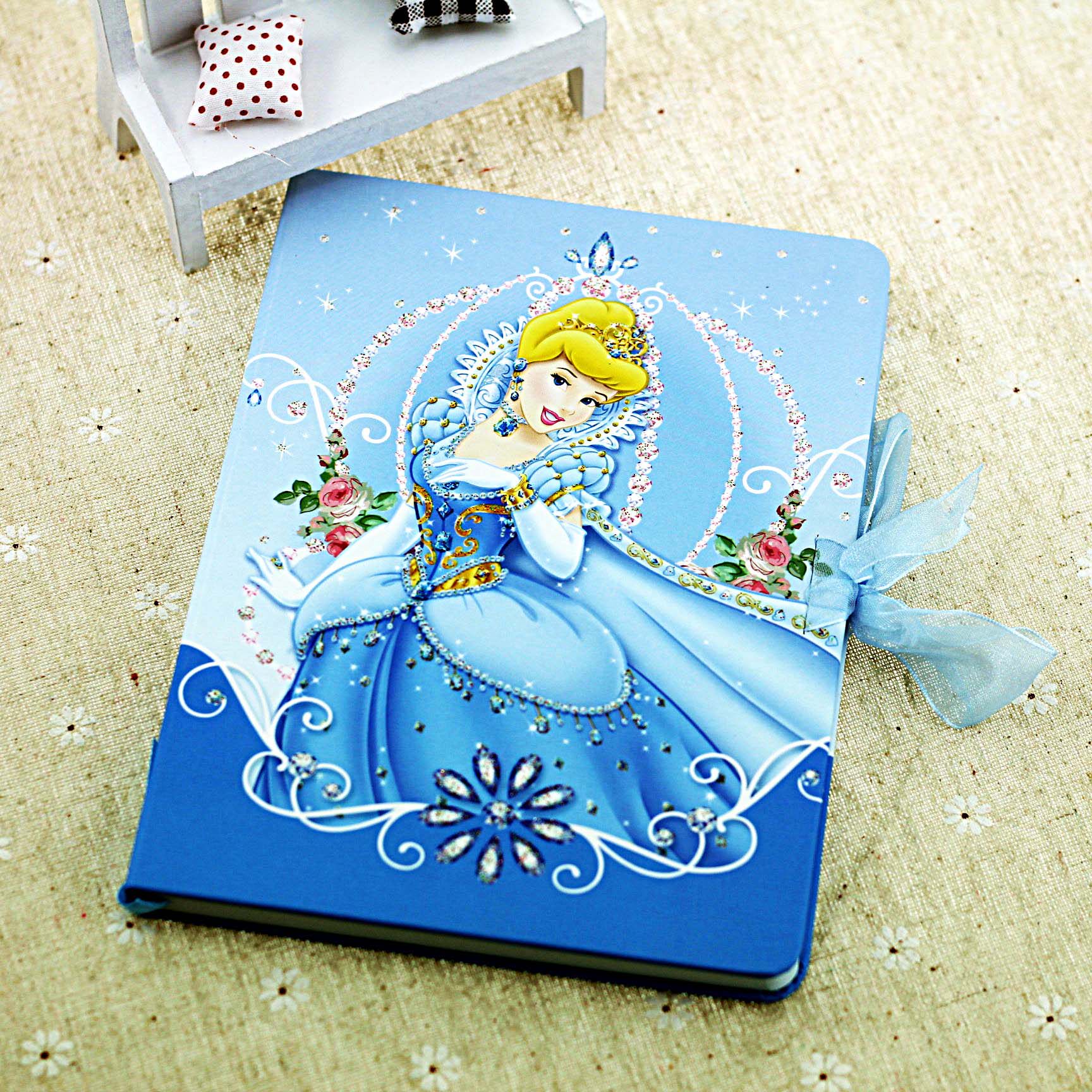 博士迪斯尼公主彩带日记本白雪公主美人鱼笔记本记事记事本笔记本