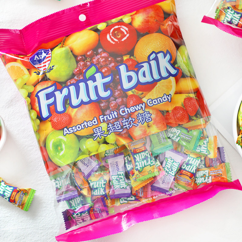 马来西亚水果软糖网红零食年货糖果散装进口喜糖混合水果味