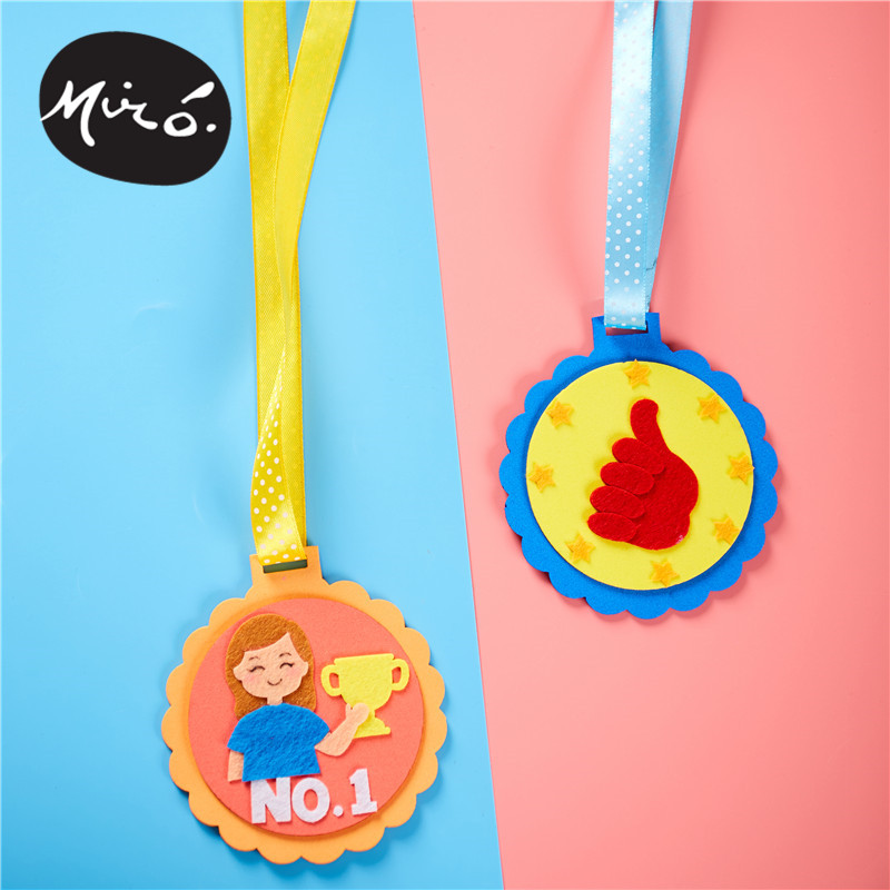 华仔制作新款包新款材料儿童教师节幼儿园老师奖牌手工创意粘贴类