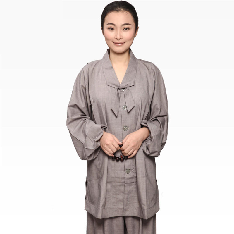 【上衣】【弘通】普舵佛教居士服女夏季佛系禅修服寺院义工服