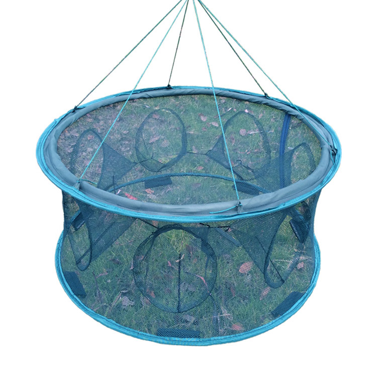 新款圆形鱼笼加厚捕鱼神器鱼笼虾笼虾网鱼网龙虾网只进不出