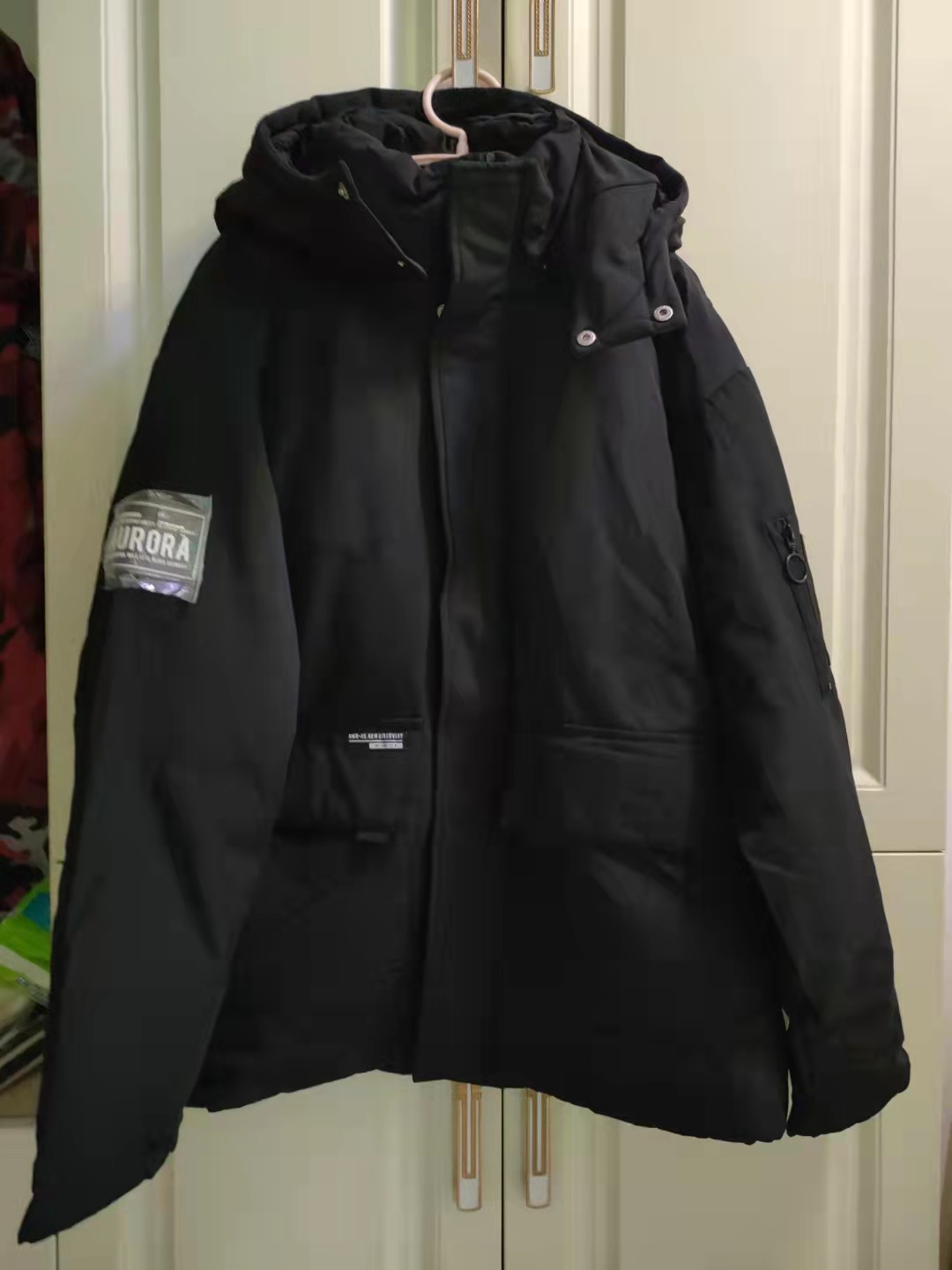 美特斯邦威羽绒服男士冬季连帽可拆黑色加厚保暖羽绒服外套鸭绒袄