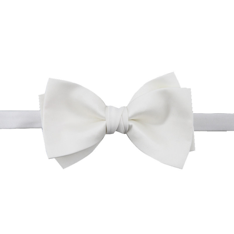 notknot高档婚礼结婚新郎伴郎白色英伦蝴蝶结主持领结