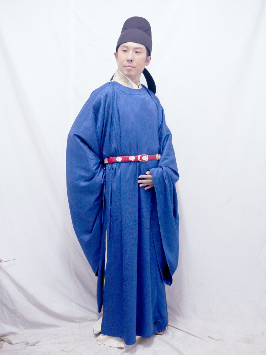 宋制汉服私人贤士定做男装古装圆领原款复原汉服定制