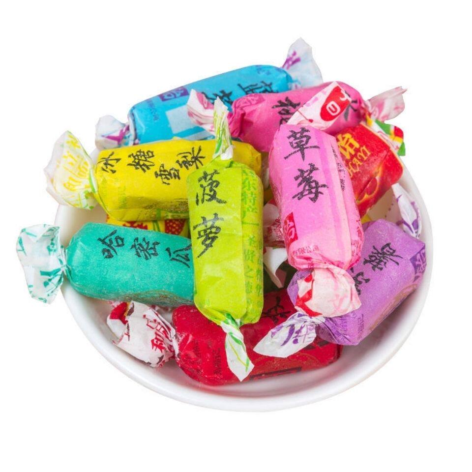 山东特产高梁正宗福记散装糖果老式拉丝水果果糖