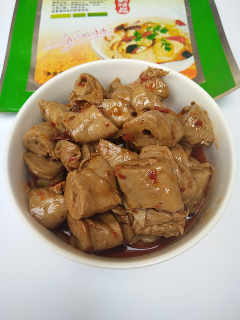 河南宏益鸡汁素肠罐头香辣面筋仿荤素鸡零食素鸡